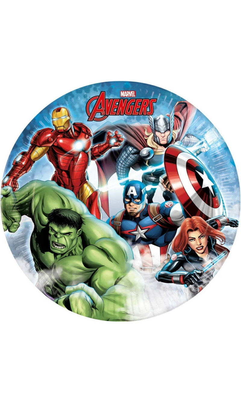 Avengers Infinity Stones FSC Paper Plates 23cm - 8pk