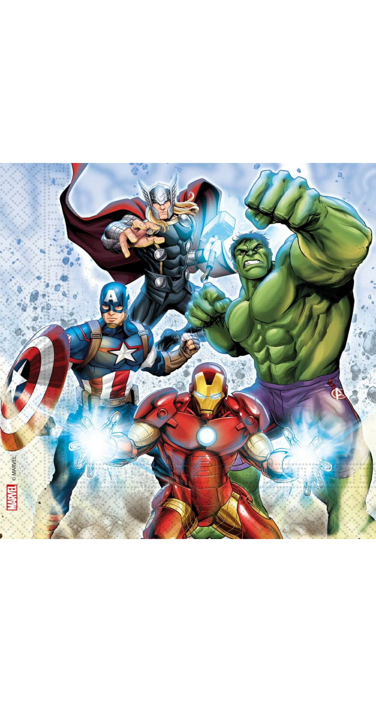 Avengers Infinity Stones Two-Ply Paper Napkins 33x33cm - 20pk