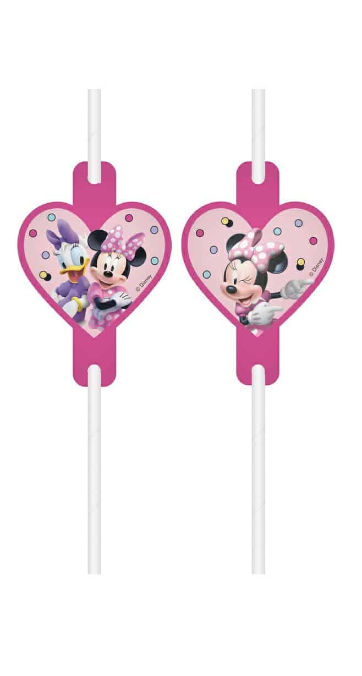 Minnie Junior FSC Paper Drinking Straws - 4pk