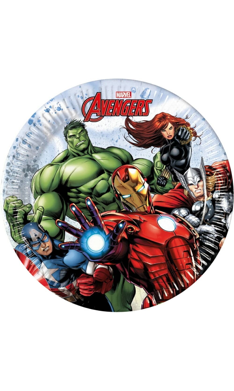 Avengers Infinity Stones FSC Paper Plates 20cm - 8pk