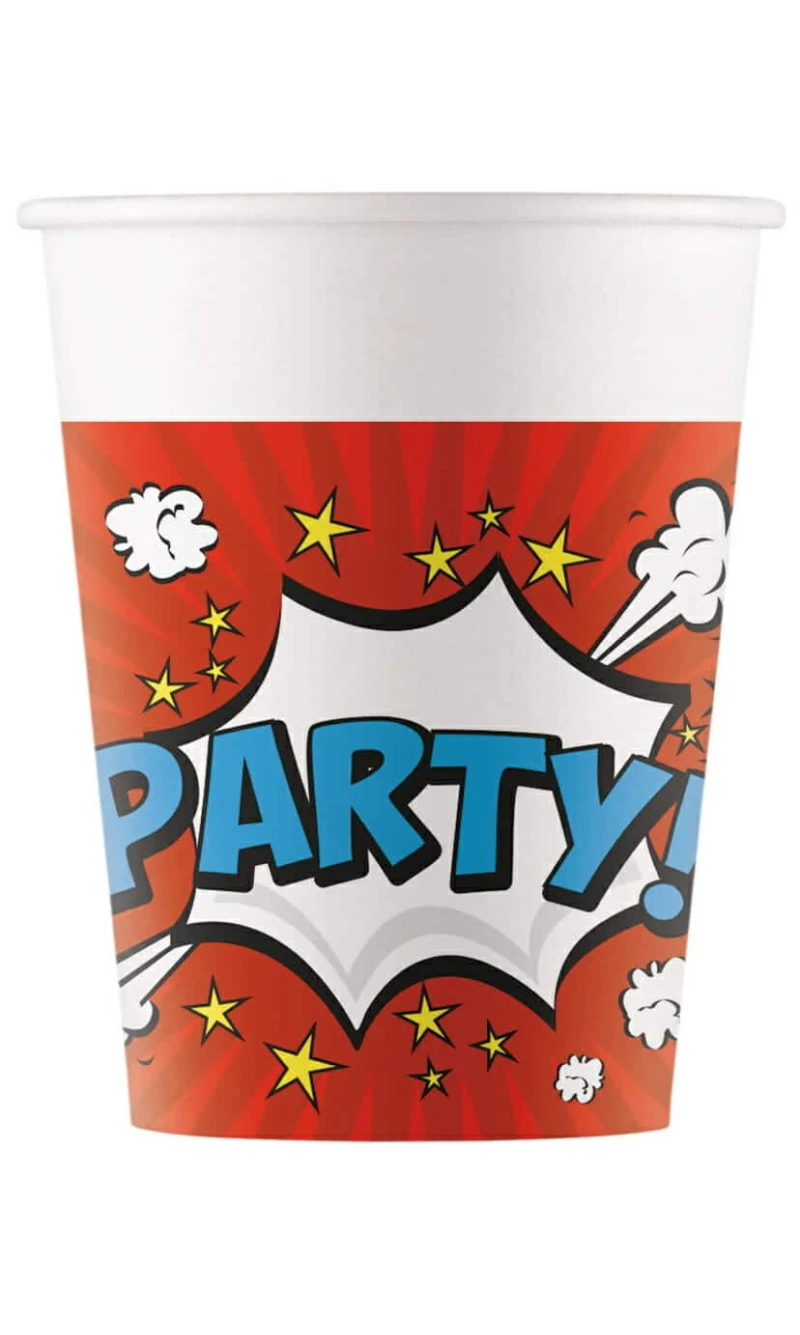 Boom Party FSC Paper Cups 200ml - 8pk