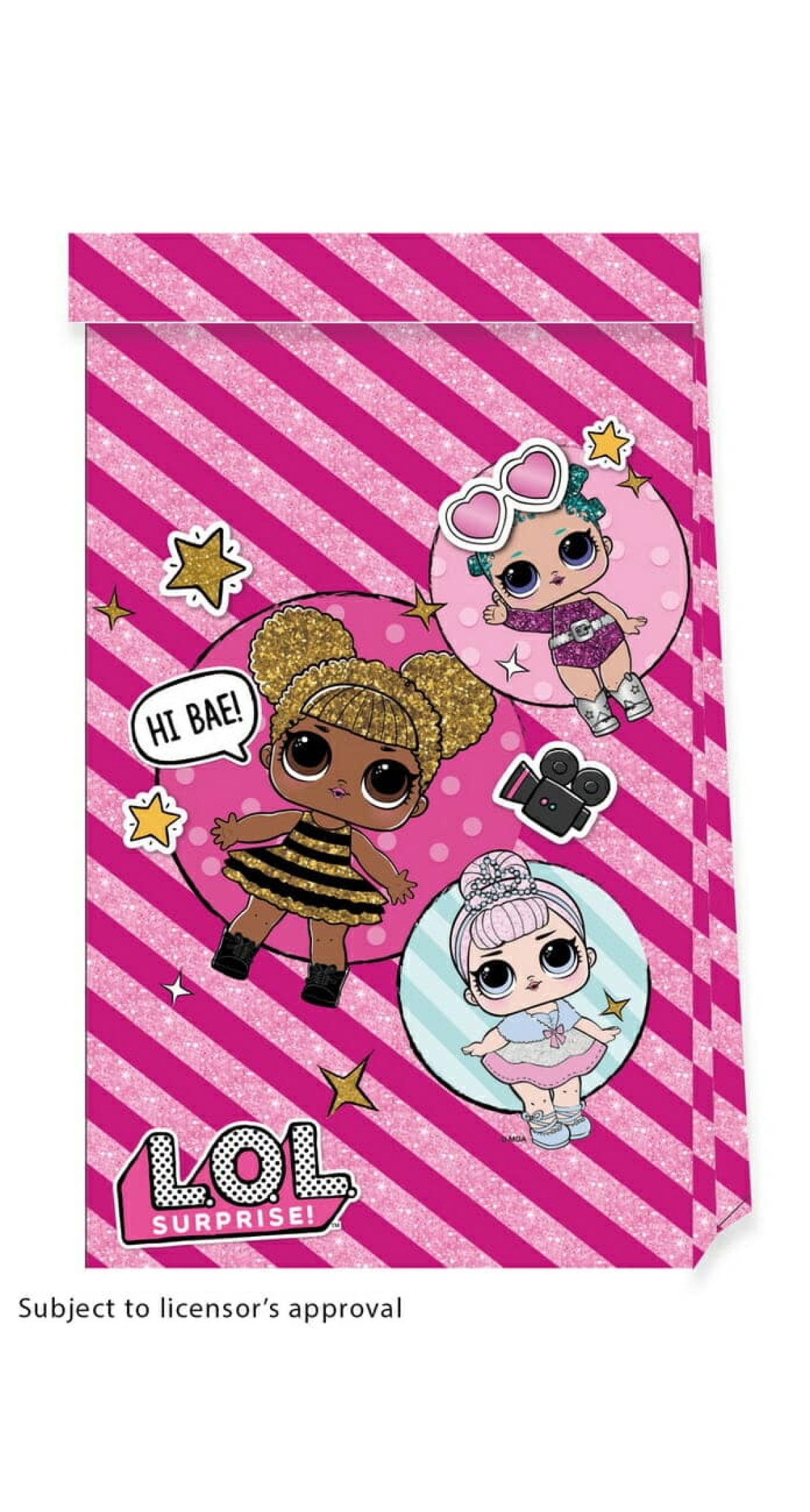 LOL Glitterati FSC Paper Party Bags - 4pk