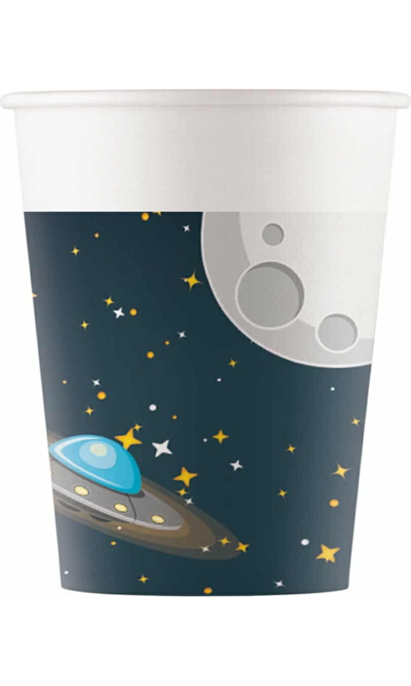 Rocket Space FSC Paper Cups 200ml - 8pk