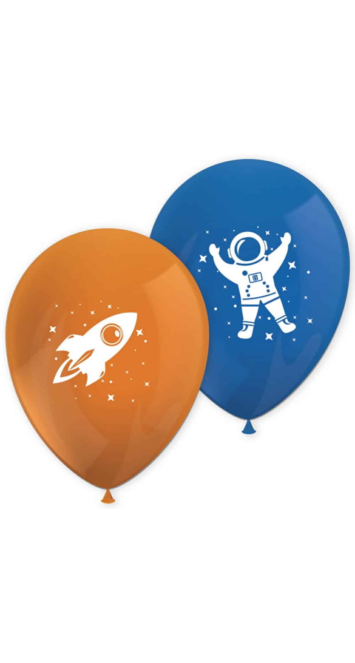 Rocket Space Printed Latex Balloons - 8pk