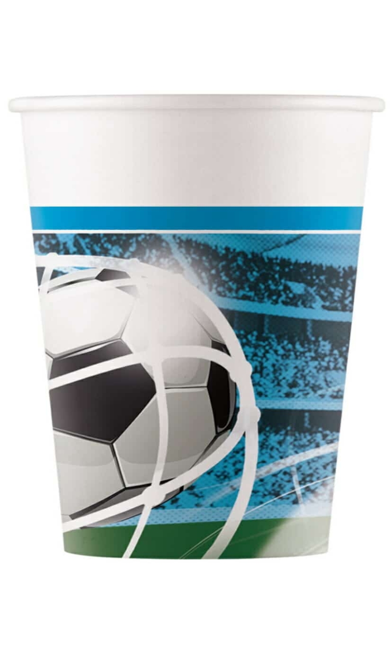 Soccer Fans FSC Paper Cups 200ml - 8pk