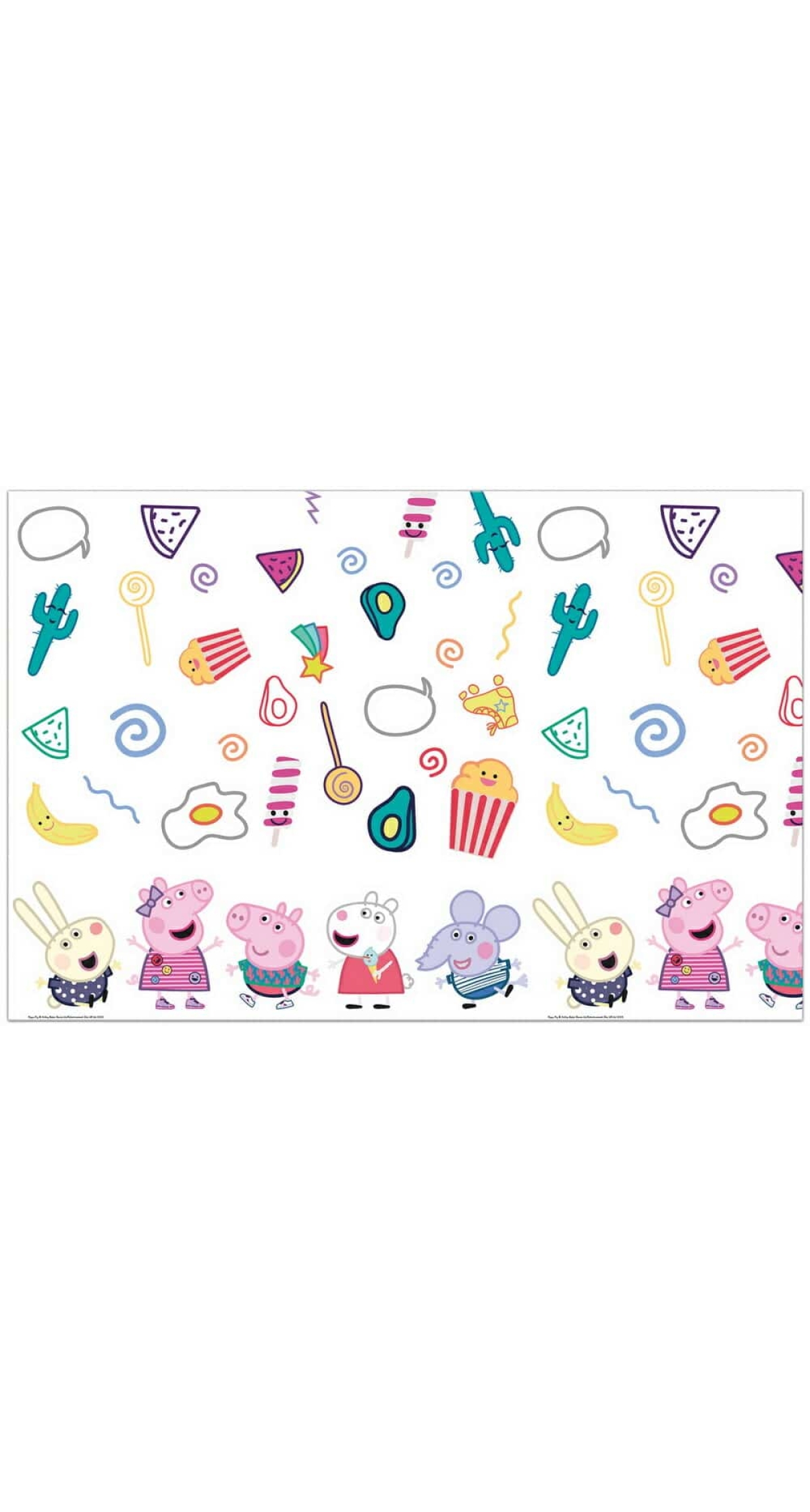 Peppa Pig Messy Play Plastic Tablecover 120x180cm - 1pk