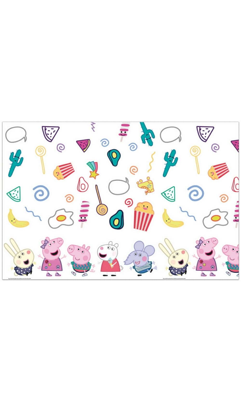 Peppa Pig Messy Play Plastic Tablecover 120x180cm - 1pk