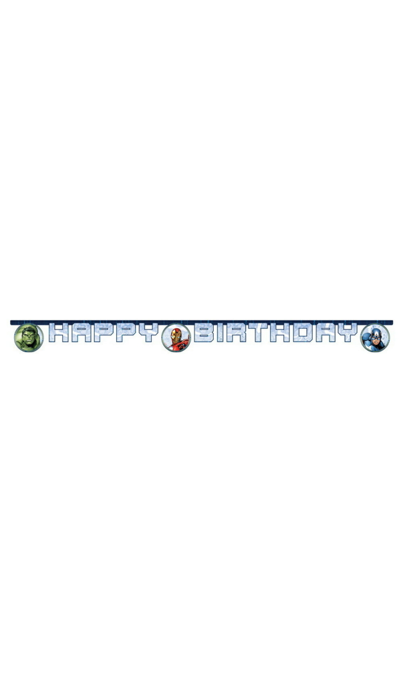 Avengers Infinity Stones FSC "Happy Birthday" Die-Cut Banner - 1pk