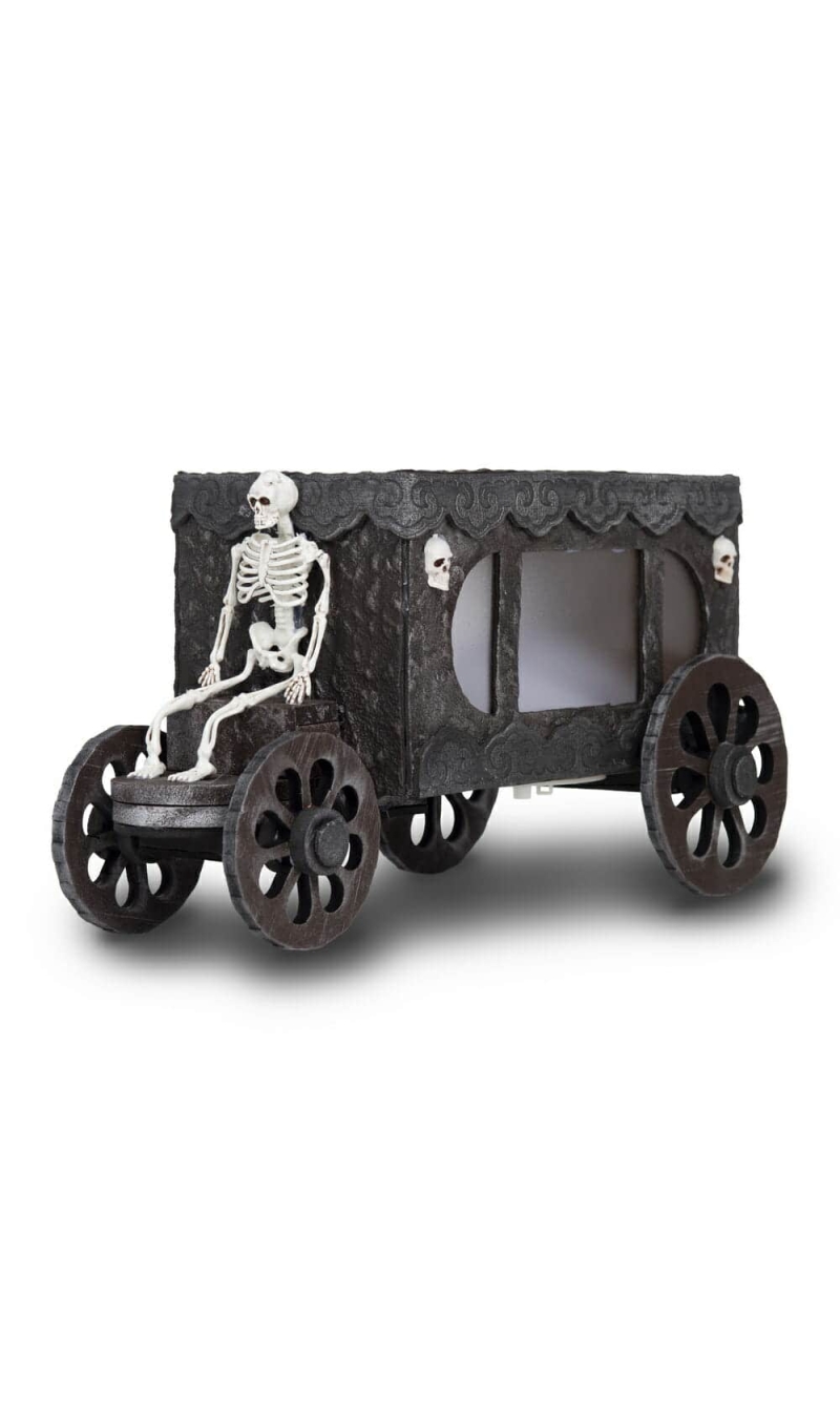 Funeral Carriage With Light & Sound -  18cm x 31cm x 18cm