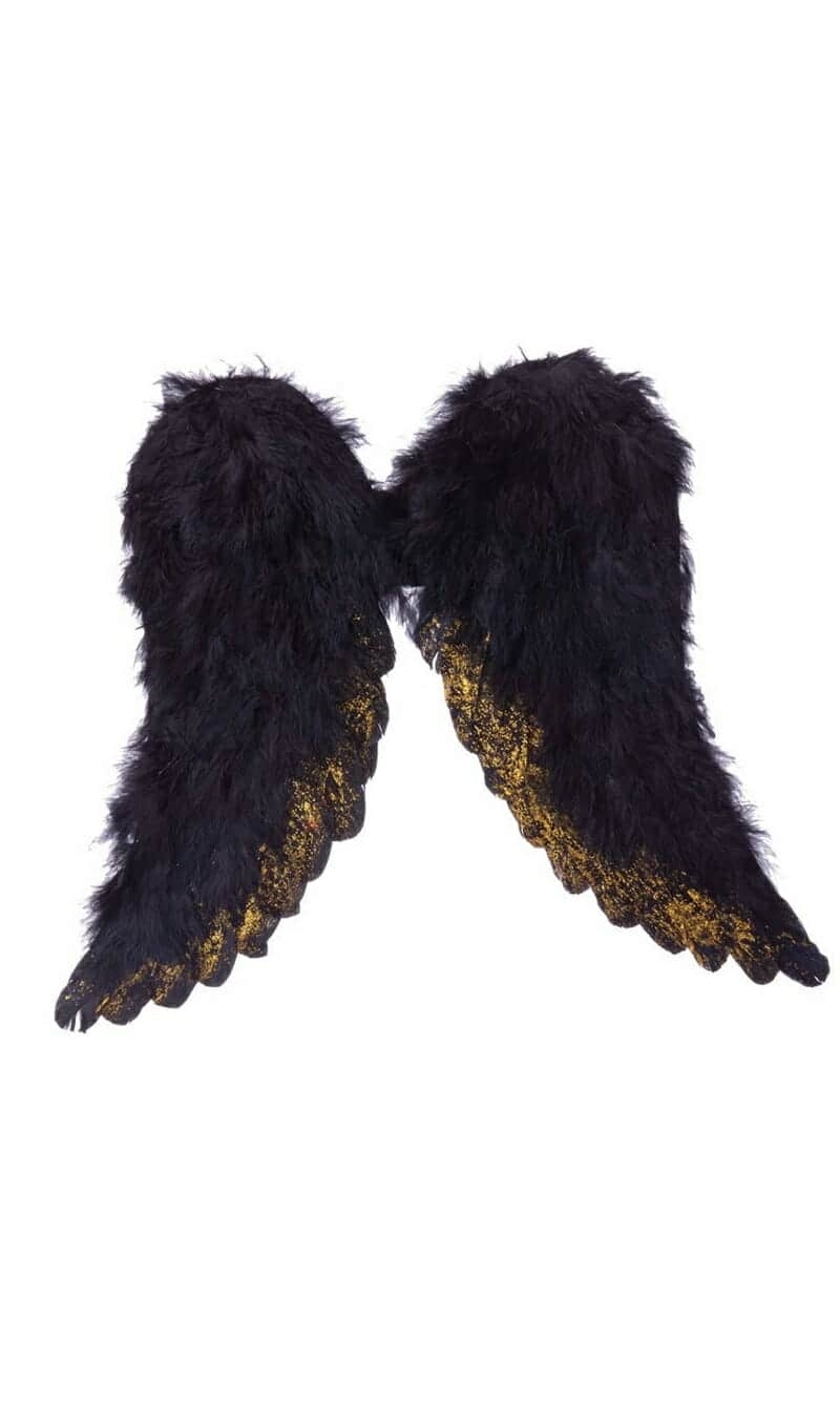 Black Archangel Wings - 45x39cm