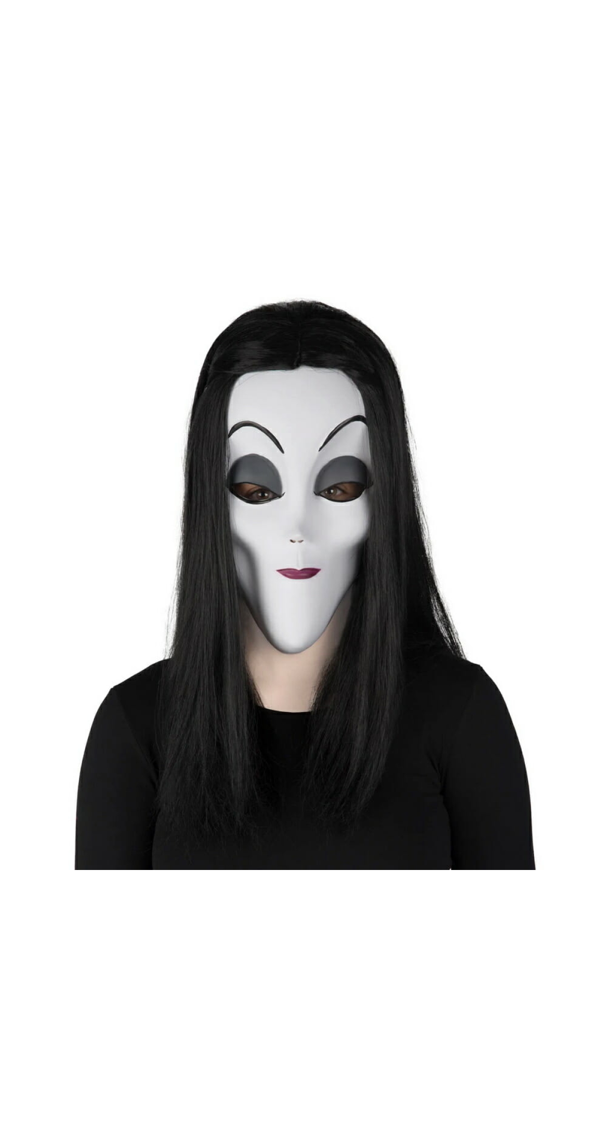The Addams Family - Morticia Mask with Hair