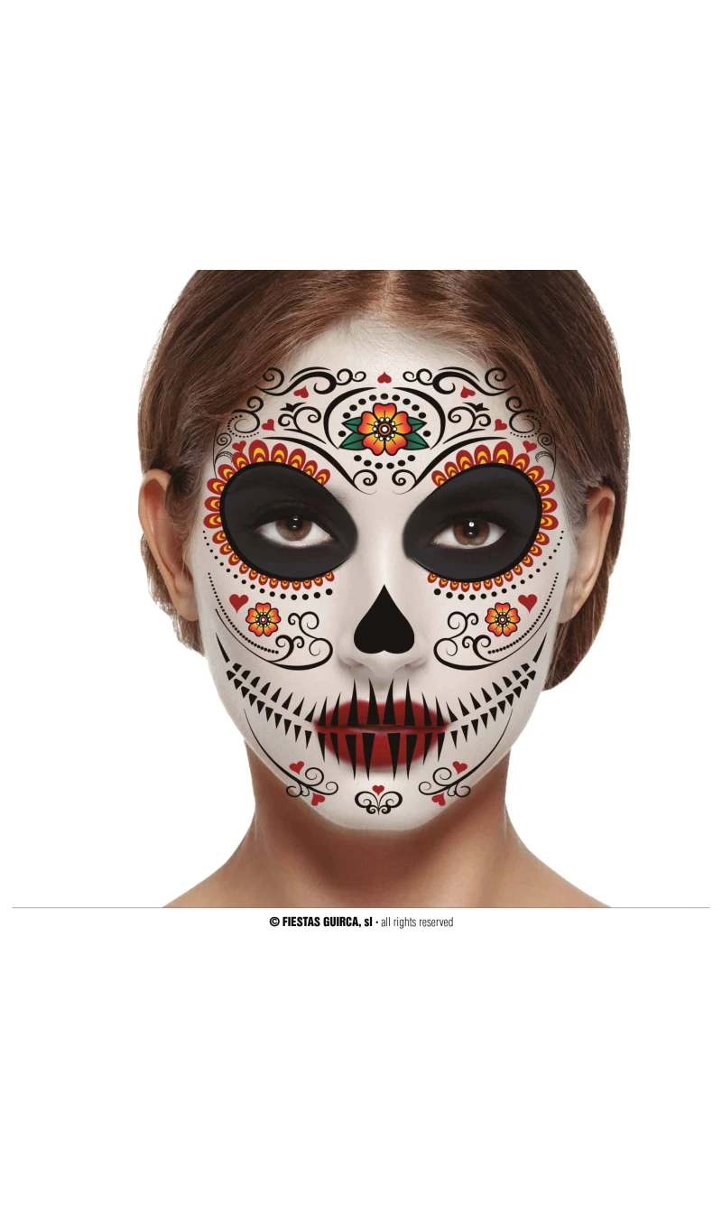 Catrina Face Tattoo 30 x 14cm