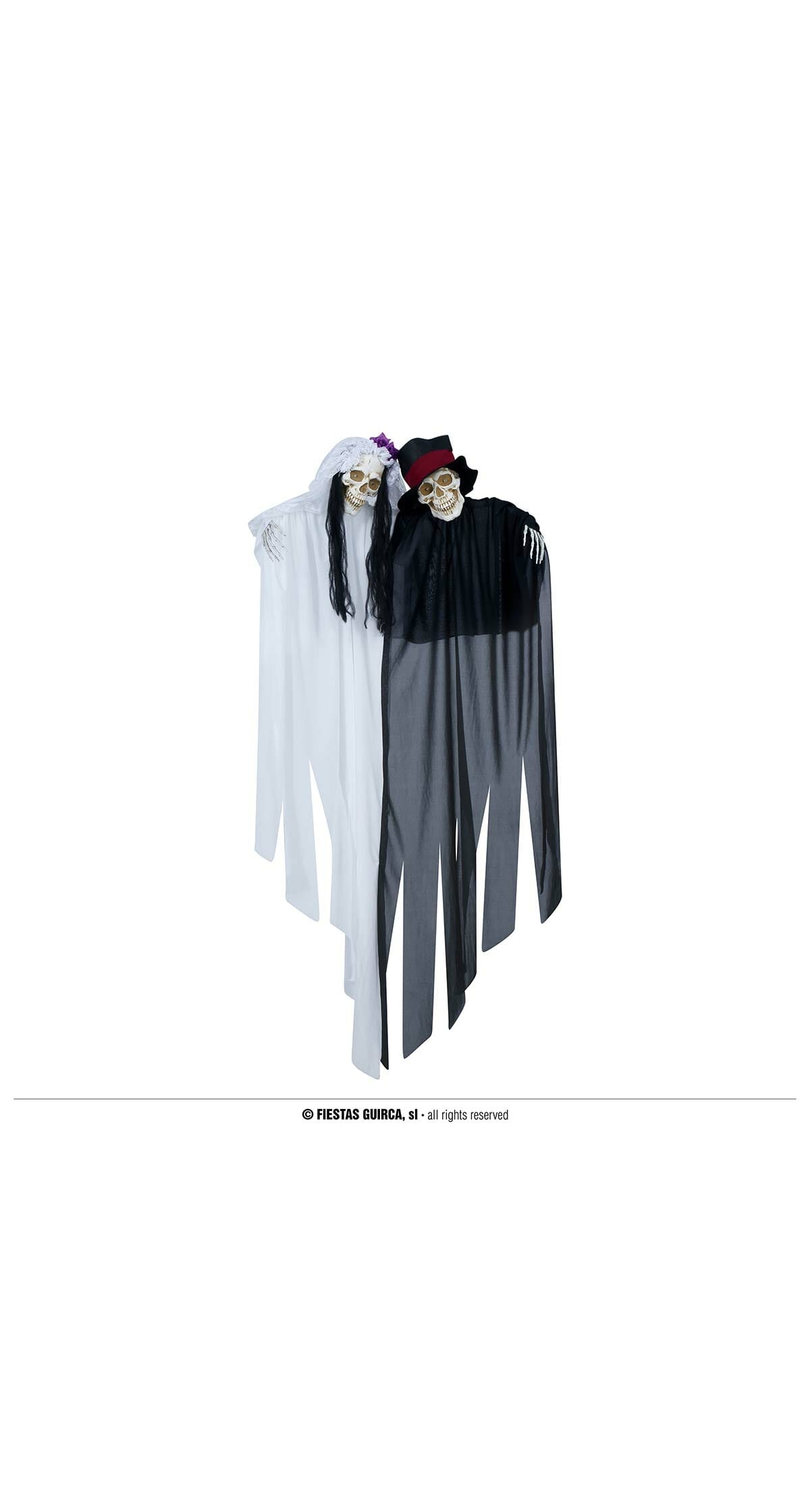 Hanging Bride & Groom With Light & Sound - 120cm