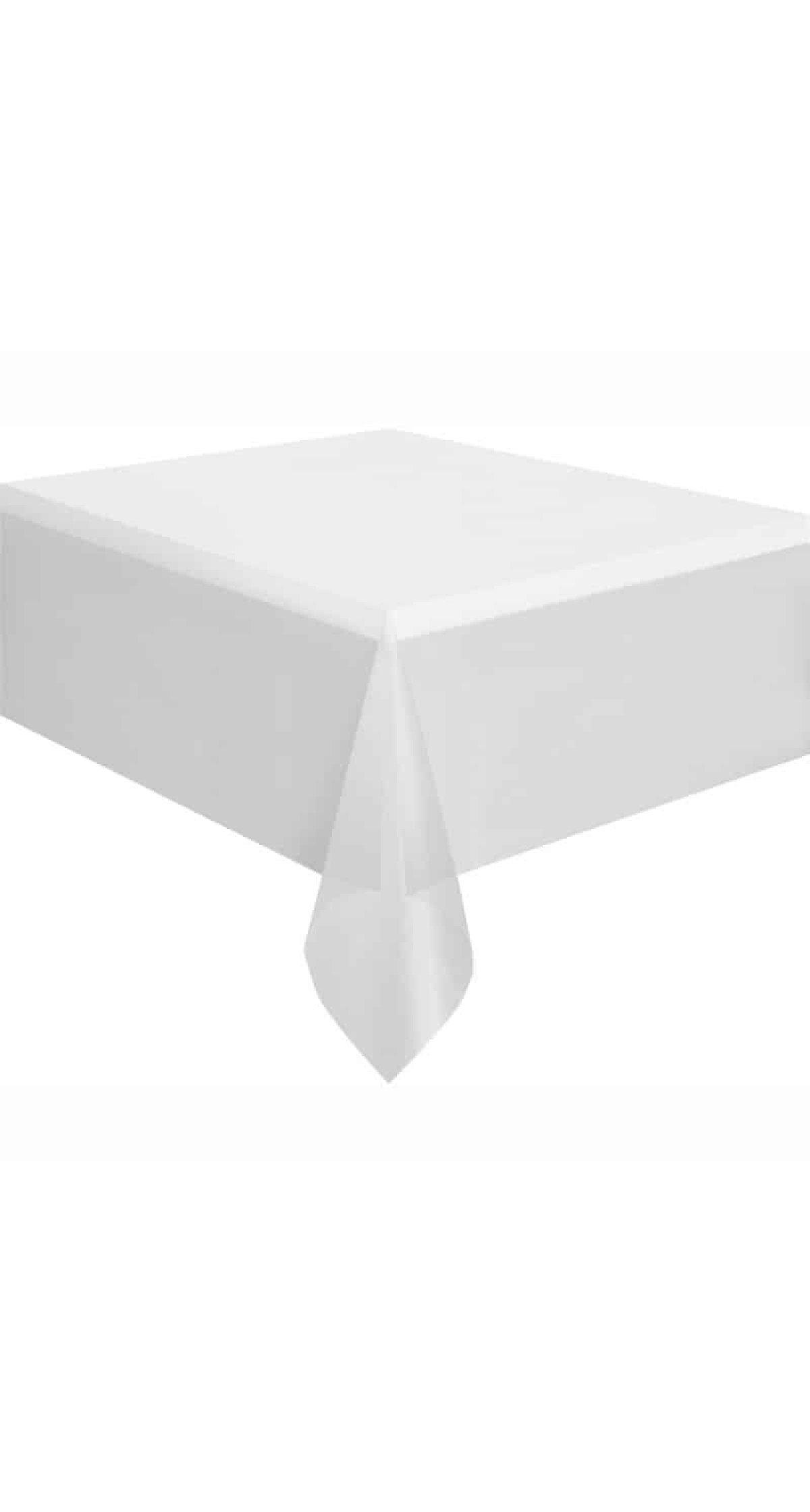 Rectangular Plastic Table Cover (54"x108") - Clear