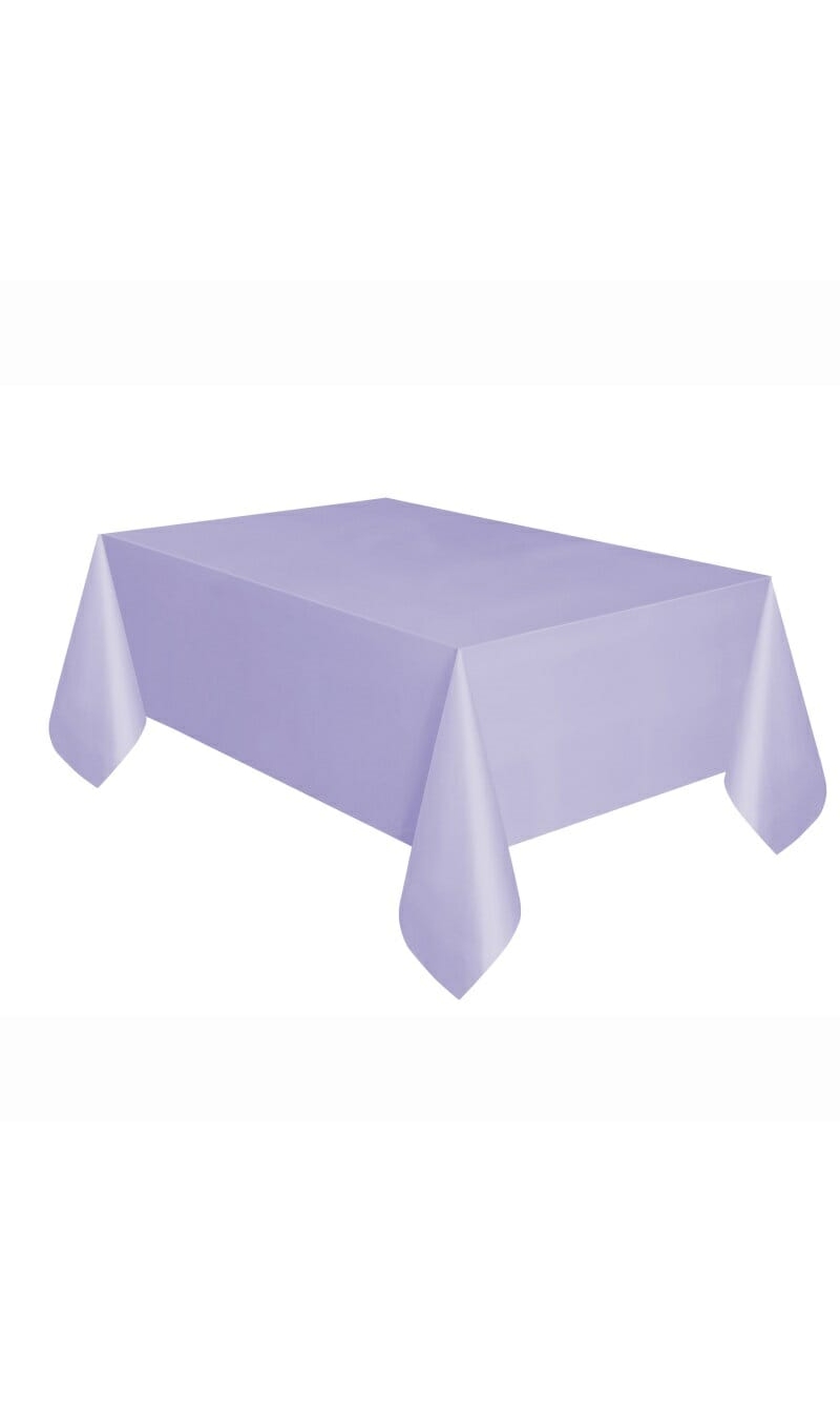 Rectangular Plastic Table Cover (54"x108") - Lavander