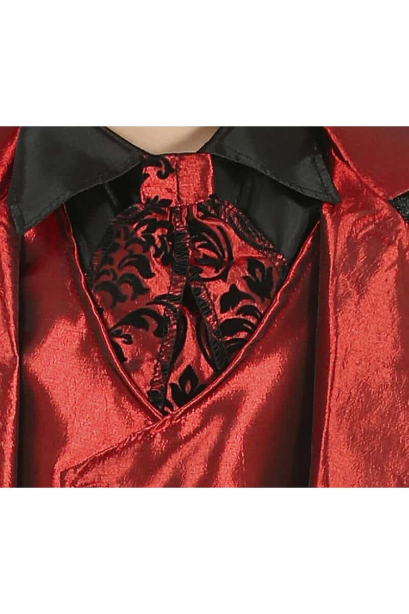 Elegant Red & Black Vampire Boy - Age 5 to 6 Years