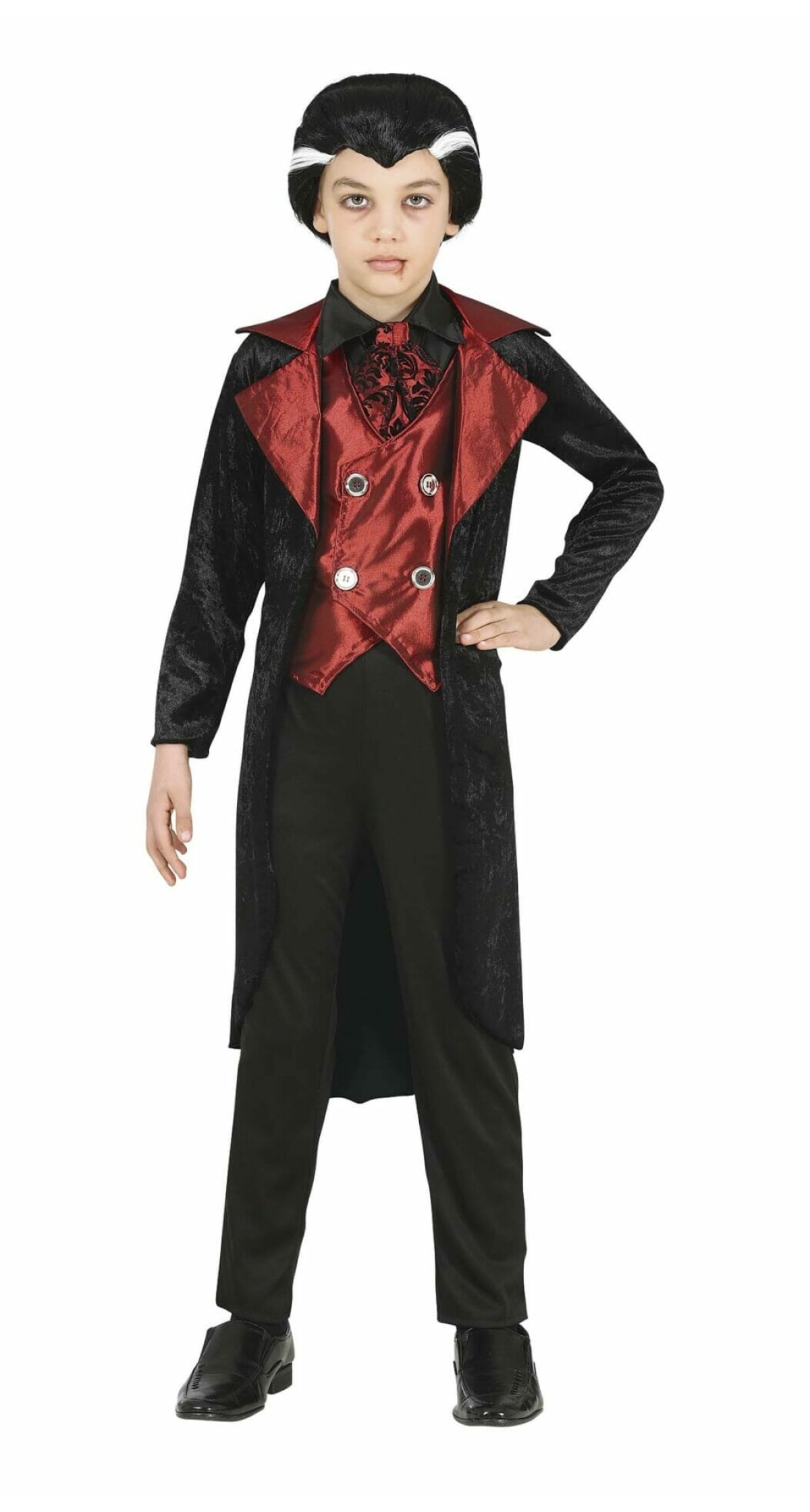 Elegant Red and Black Vampire for Kids 10-12 Years