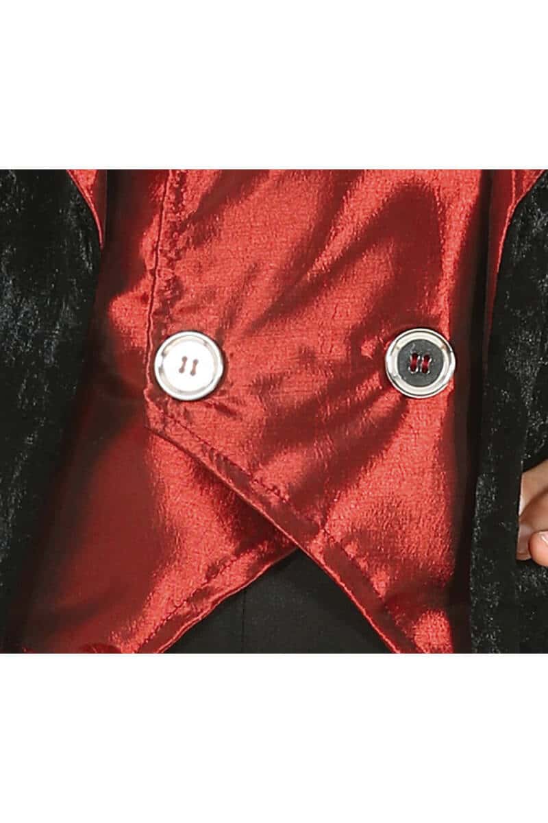 Elegant Red and Black Vampire for Kids 10-12 Years