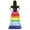 Day of the Dead Lady with Rainbow Ruffles - Adult Size Small (8-10)
