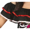 Day of the Dead Lady with Rainbow Ruffles - Adult Size Large (14-16)