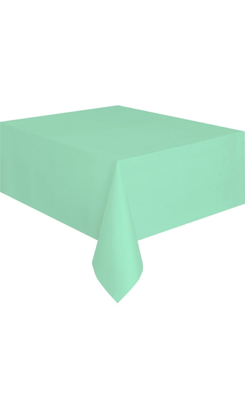 Rectangular Plastic Table Cover (54"x108") - Mint