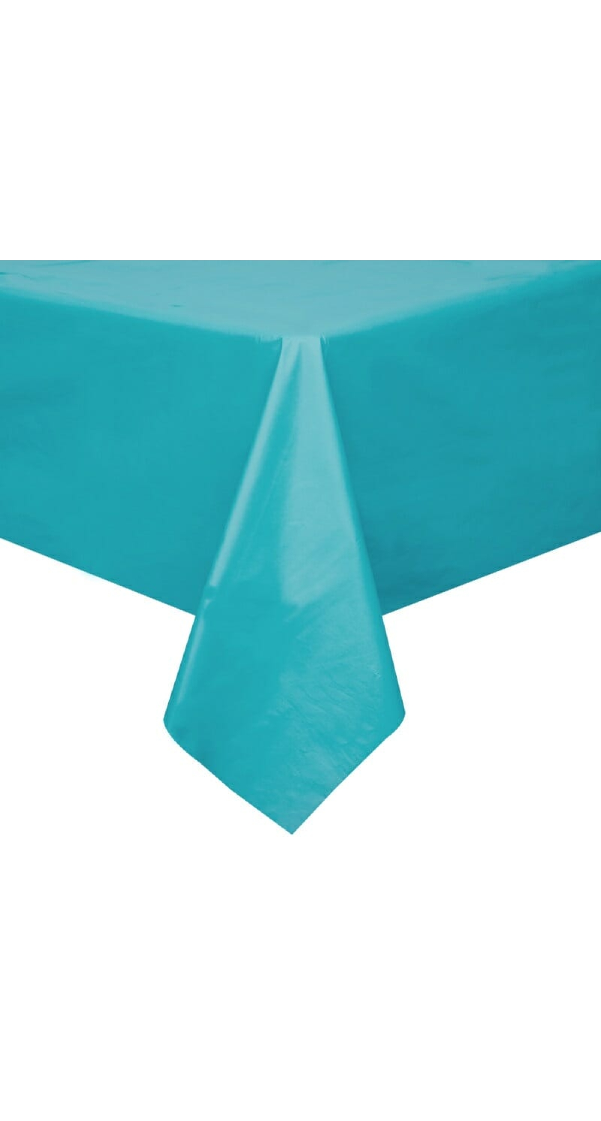 Rectangular Plastic Table Cover (54"x108") - Caribbean Teal