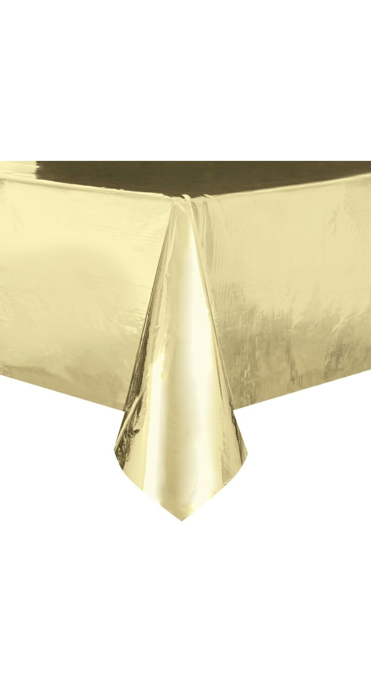 Rectangular Plastic Table Cover (54"x108") - Gold Foil