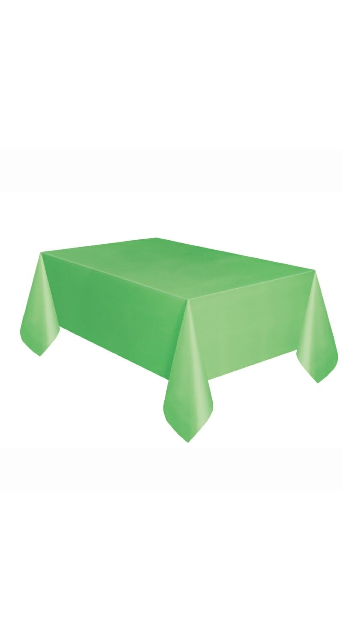 Rectangular Plastic Table Cover (54"x108") - Lime Green