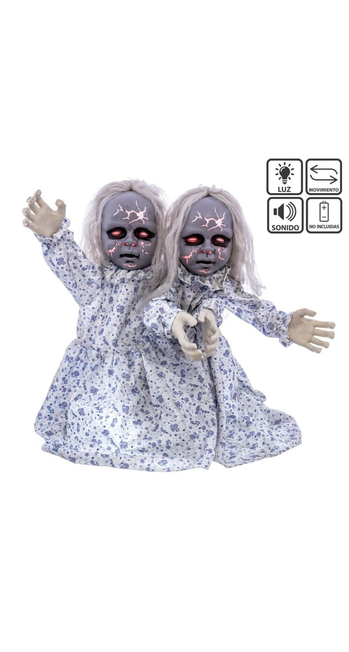 Twin Doll with Light, Sound & Movement - 50x20x85cm