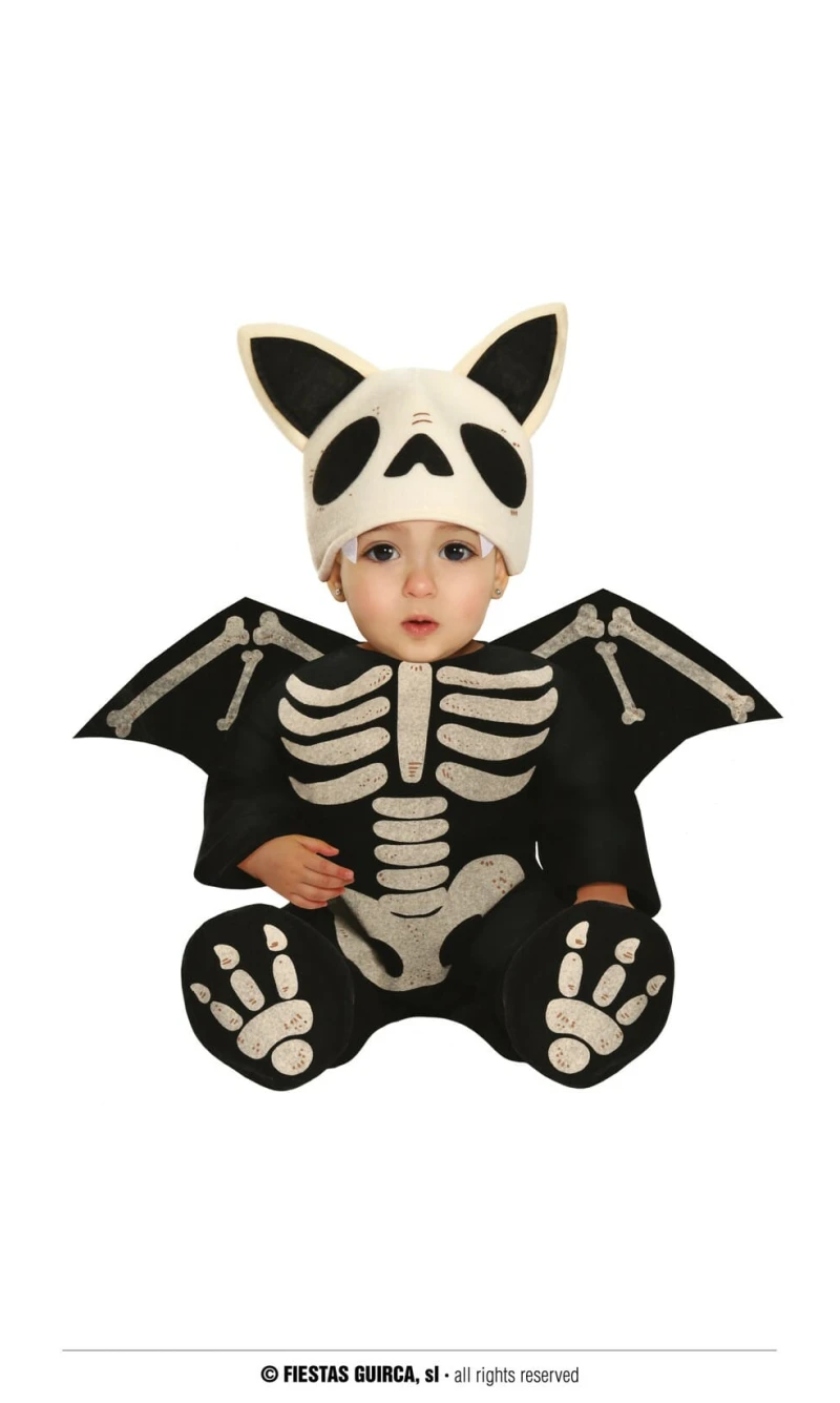 Skeleton Baby Halloween Costume - Age 6 to 12 Months