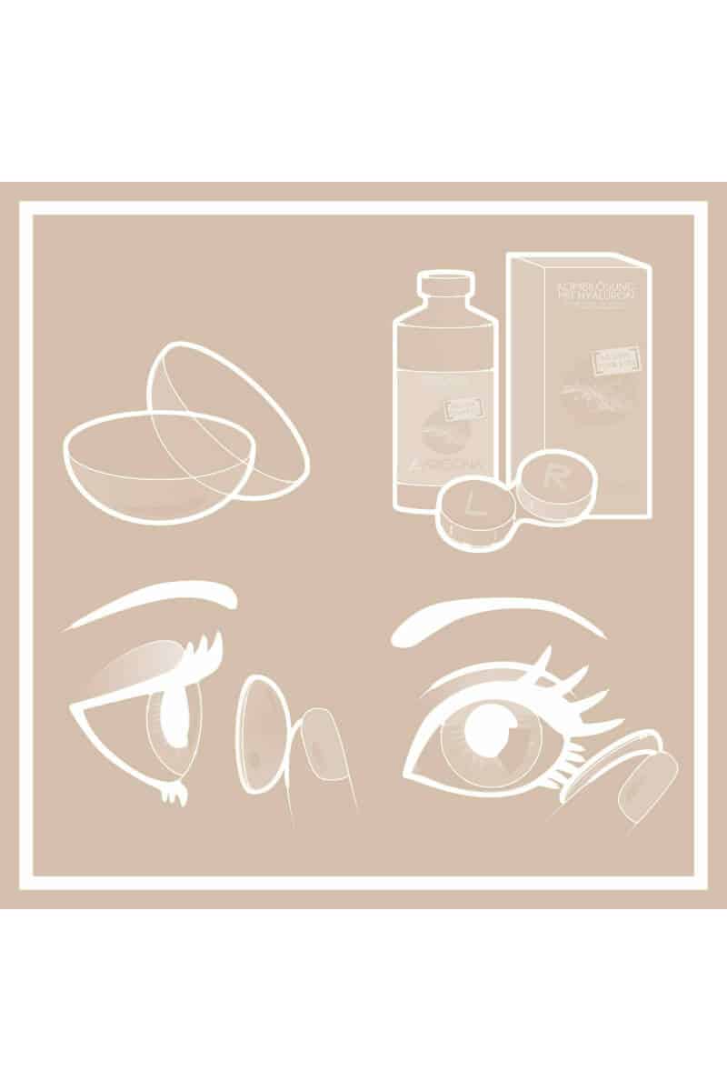 Contact Lenses Blue Galaxy (1 Pair) - 1 Day Use