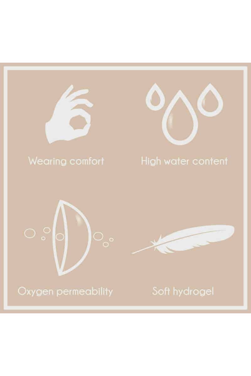Contact Lenses Wolf Eyes (1 Pair) - 1 Day Use