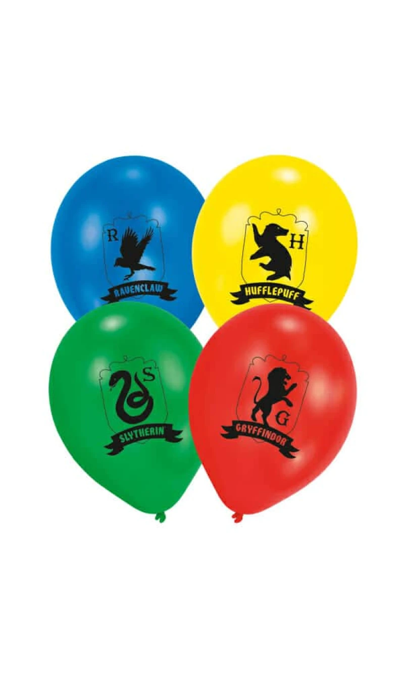 Harry Potter Houses Latex Balloons (27.5cm / 11") - 6pk