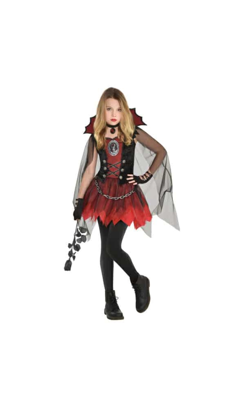Halloween Costume Dark Vamp Girl - Age 6 to 8 Years