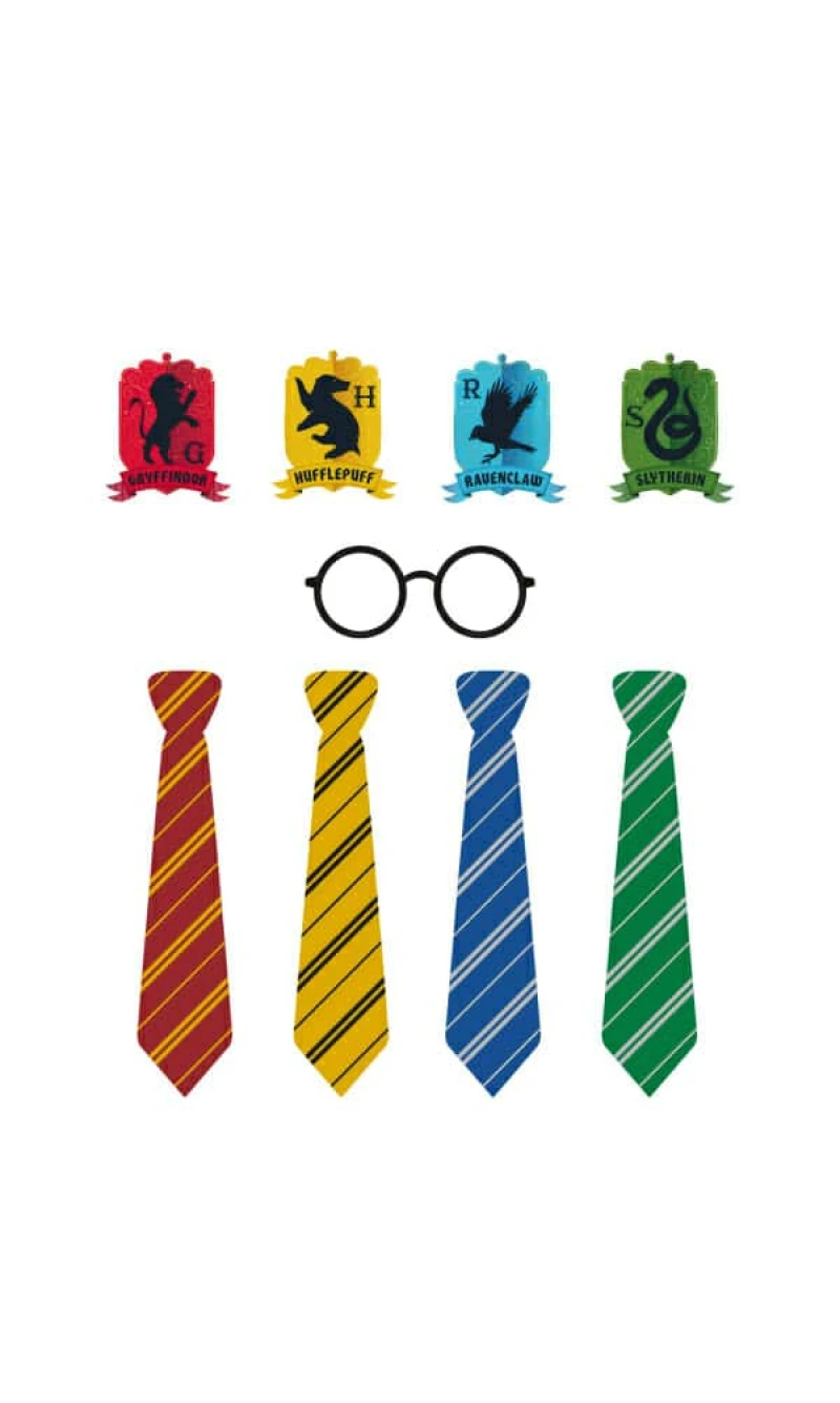 Harry Potter Houses Photo Booth Kit - 24pk