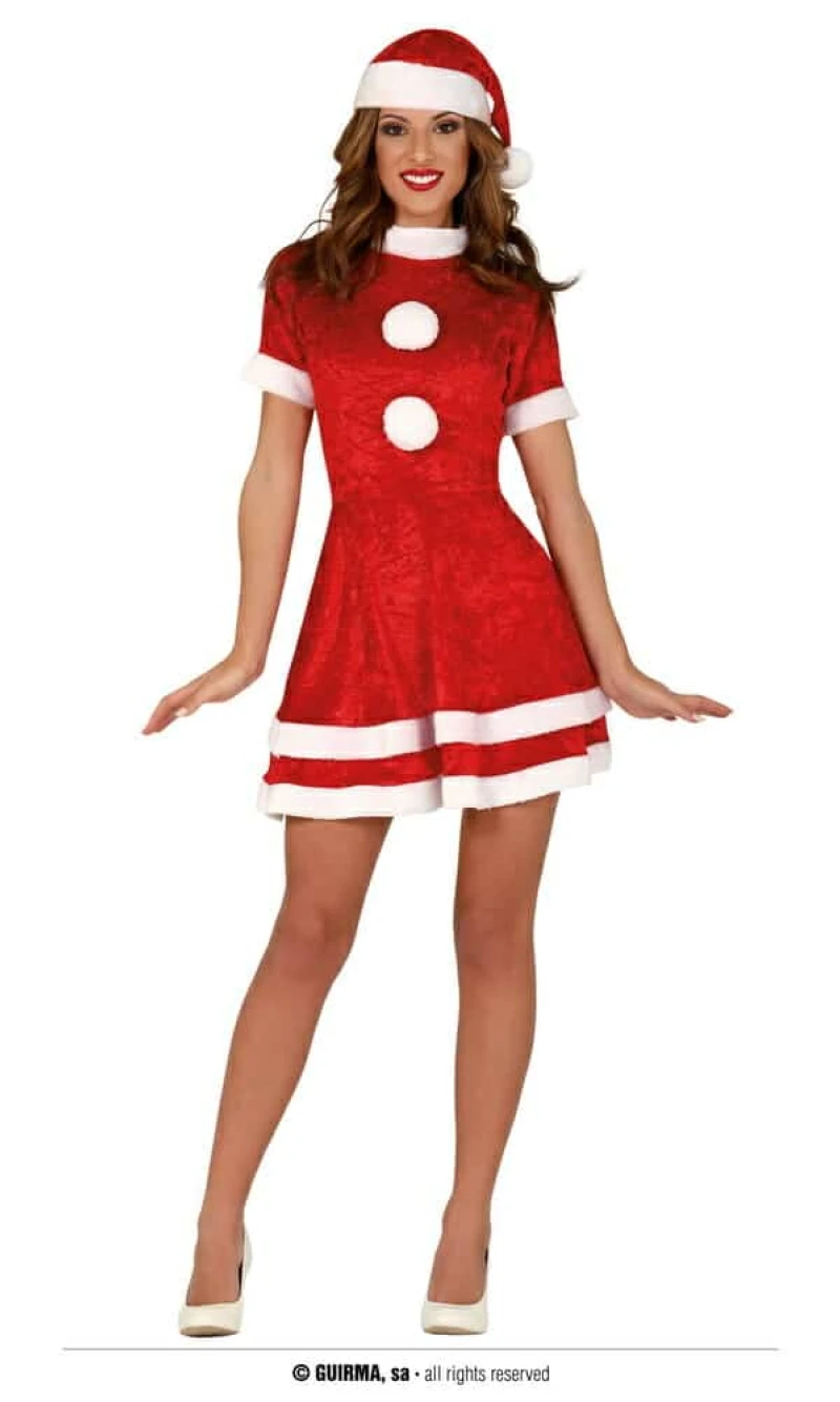 Pom Pom Mother Claus - Adult Size Small (36-38)