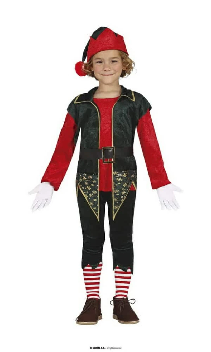 Santa's Helper Elf Boy - Age 3 to 4 Years