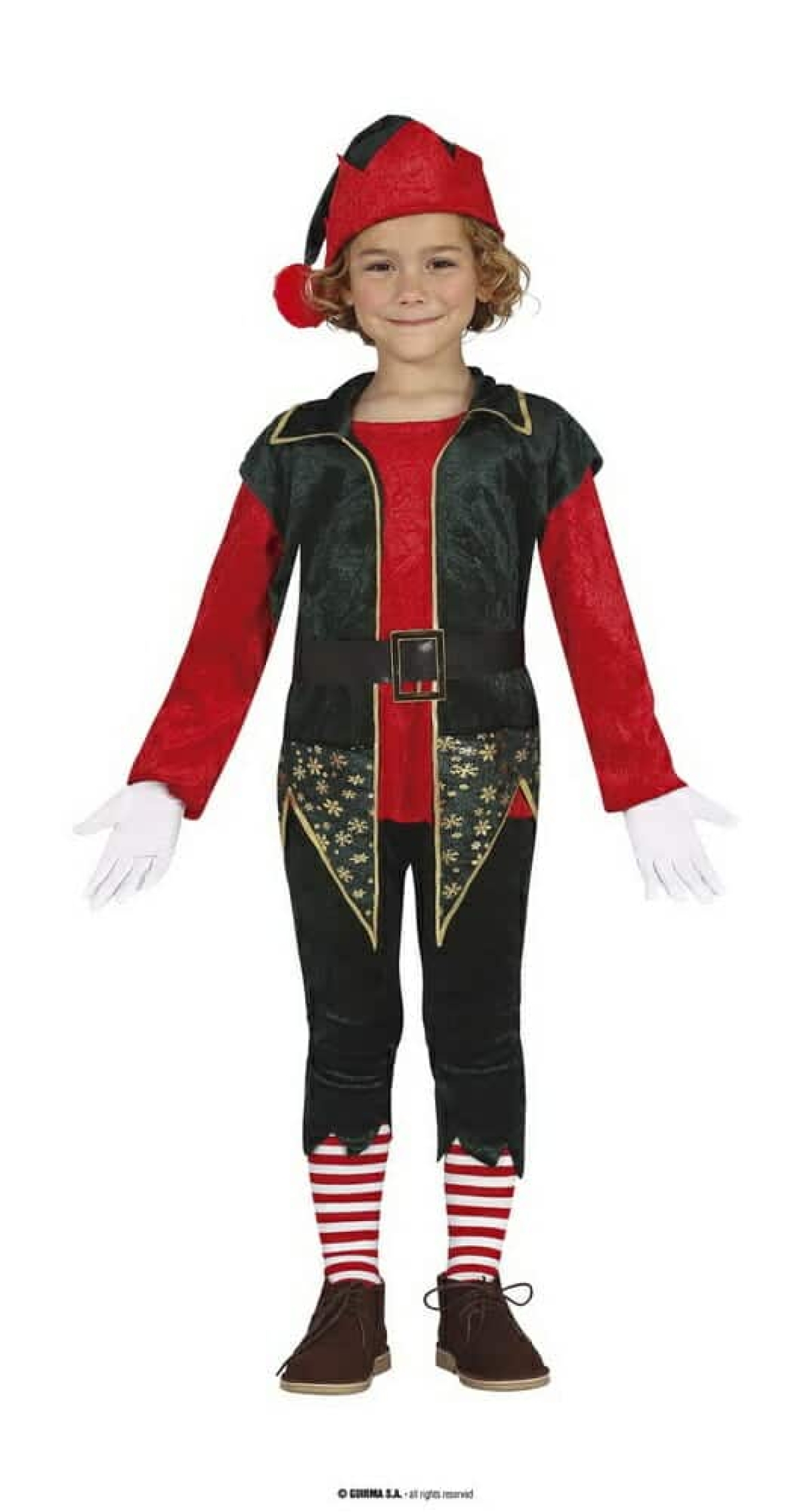 Santa's Helper Elf Boy - Age 5 to 6 Years