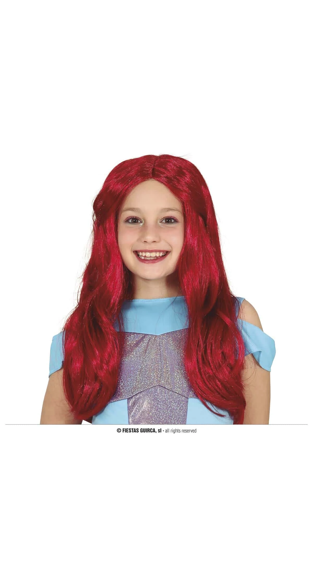 Red Little Mermaid Ariel Wig - Child One Size