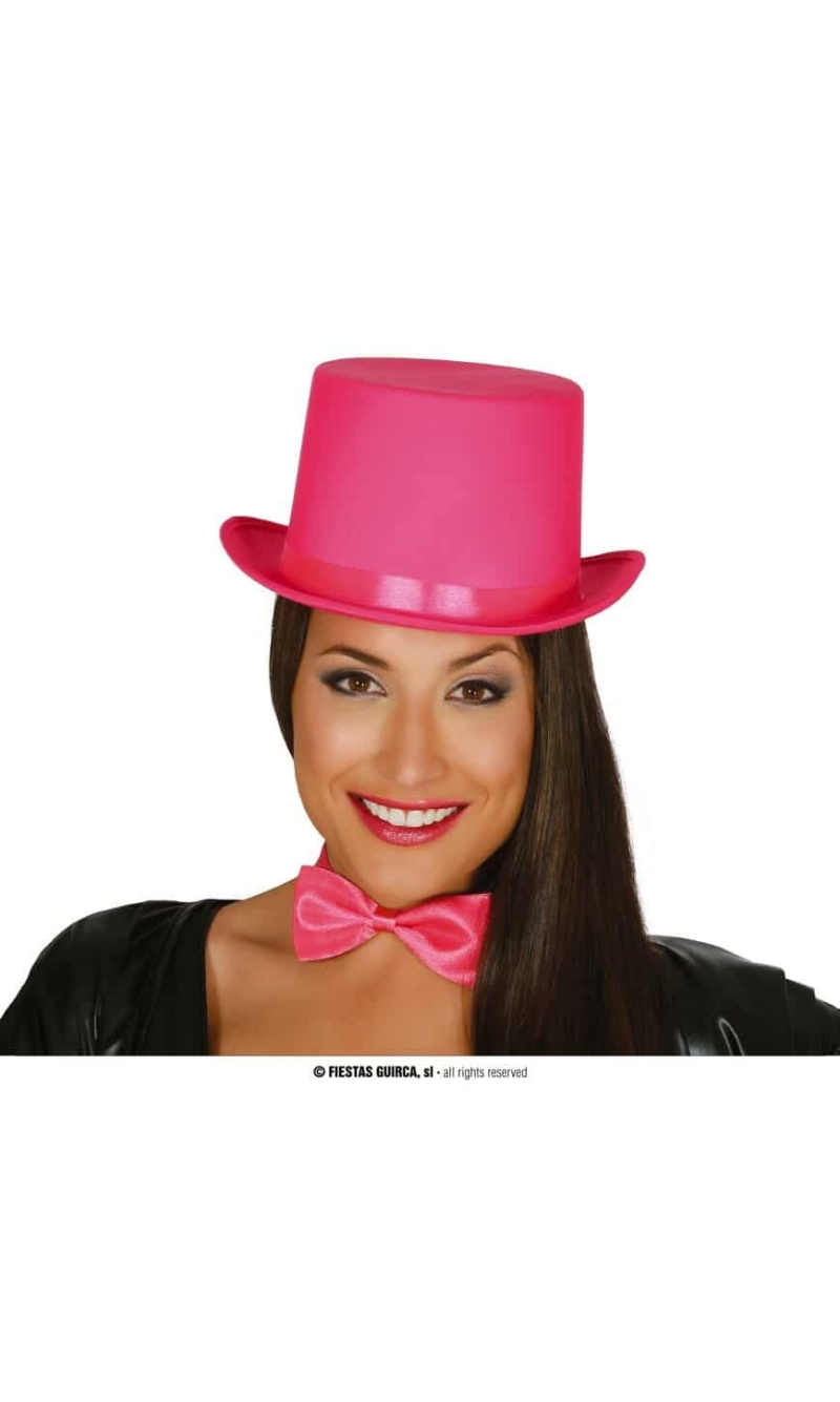 Top Hat With Adjustable Inner Band - Pink