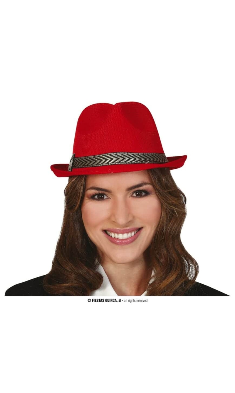 Red Gangster Hat