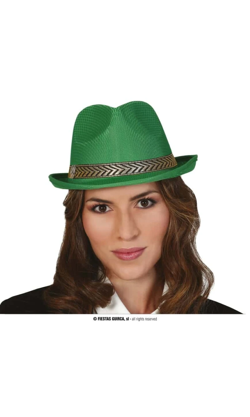 Green Gangster Hat