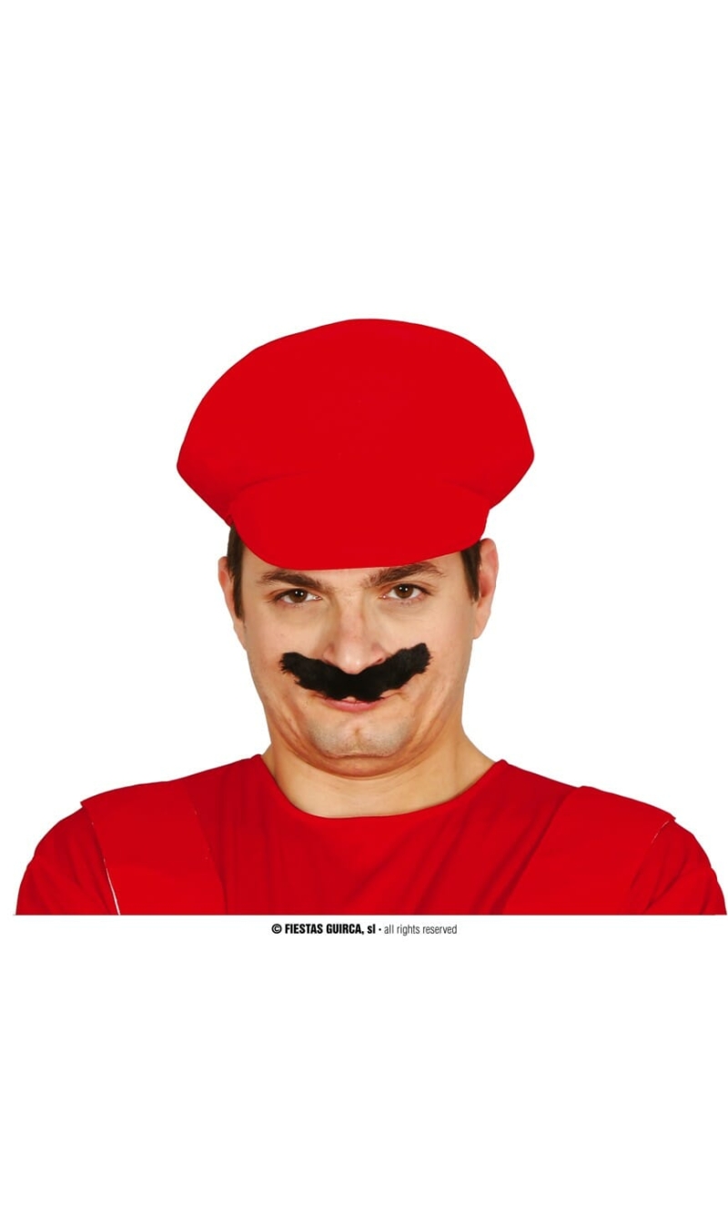 Super Mario Red Plumber Hat - Adult One Size