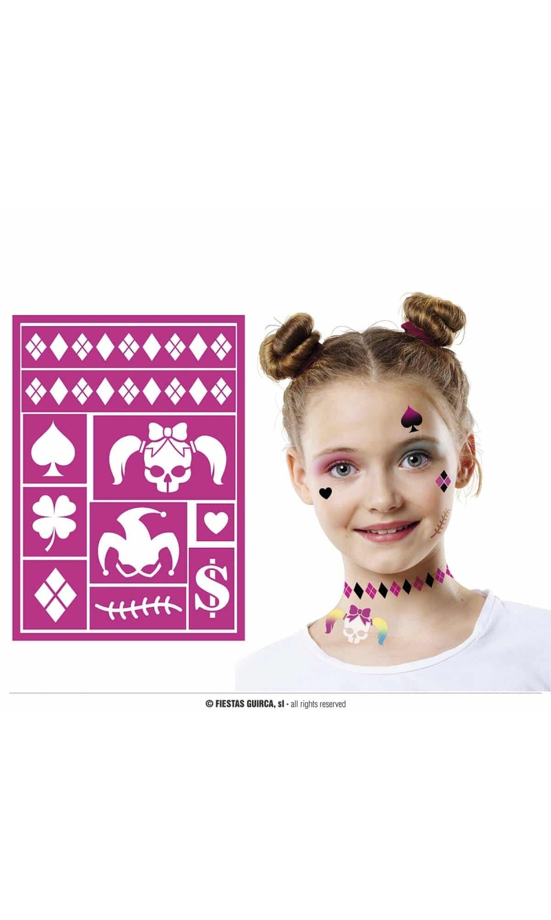 Fuchsia Children's Makeup Stencil 14x20cm