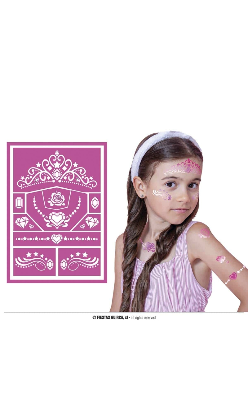 Pink Children'sMakeup Stencil 14x20cm