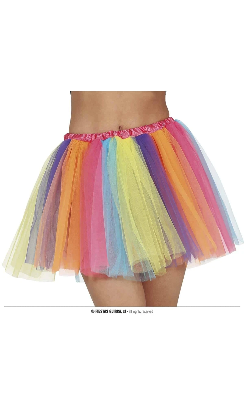 Multicolor Rainbow Tutu - Adult One Size