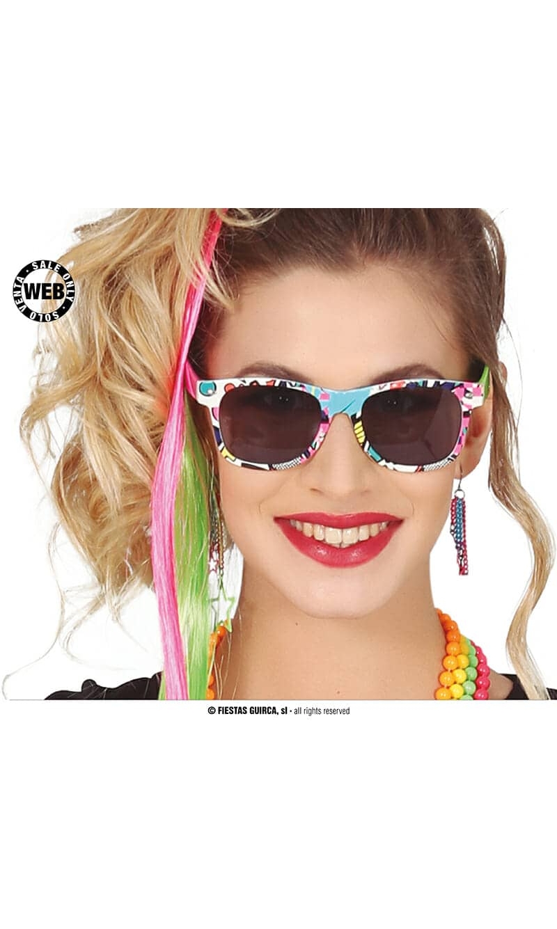 Multicolor 80s Glasses 