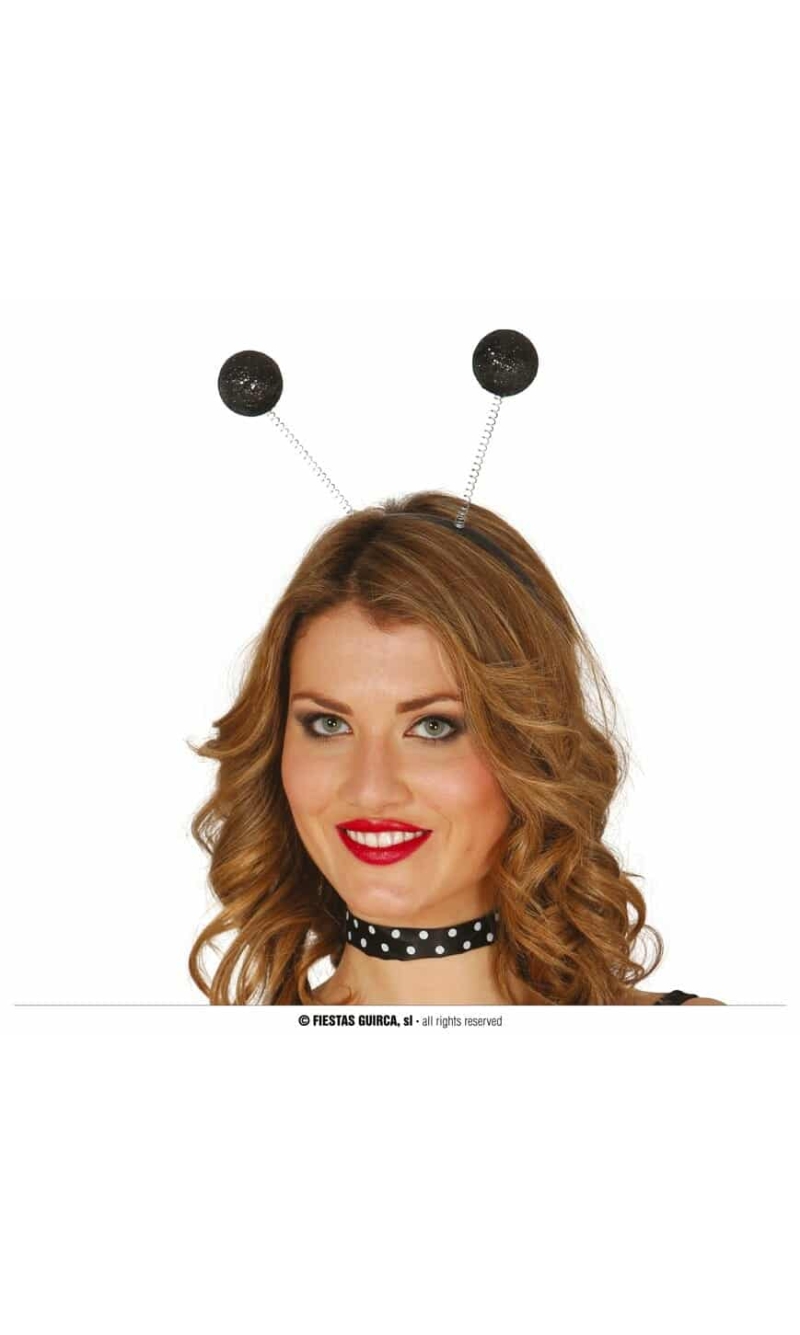 Glitter Black Balls Headband