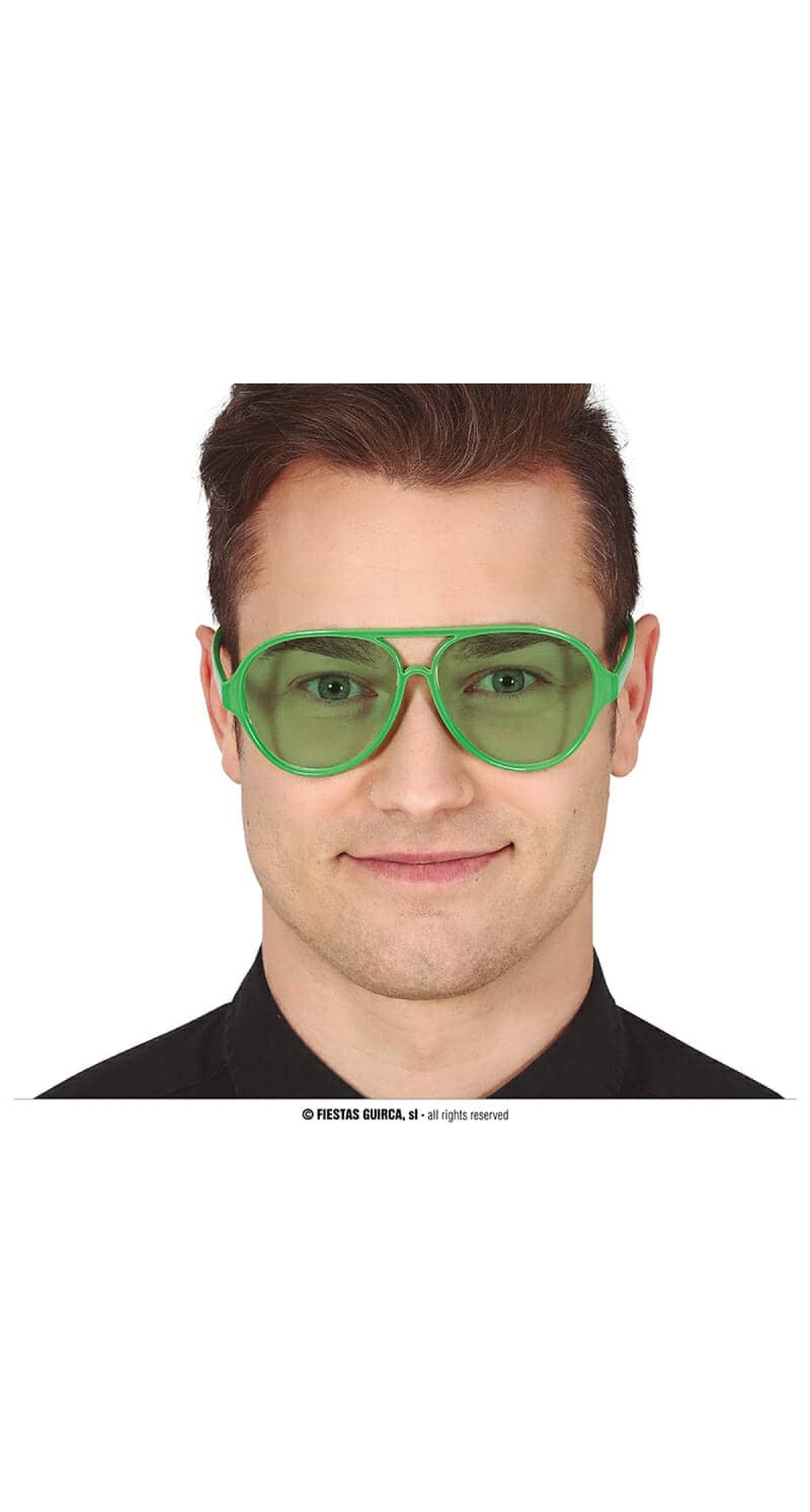 Aviator Glasses With Lenses Green
