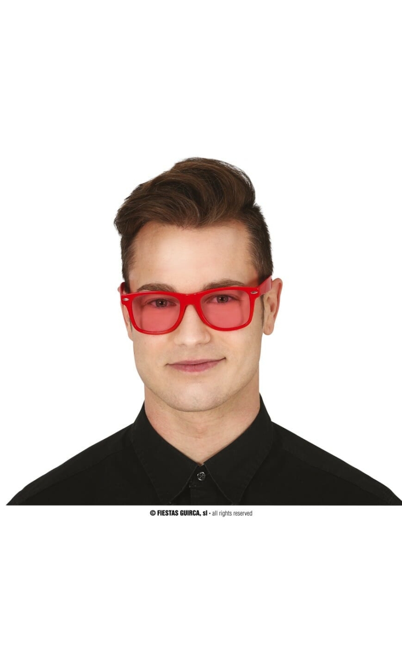 Red Glasses With Red Lenses